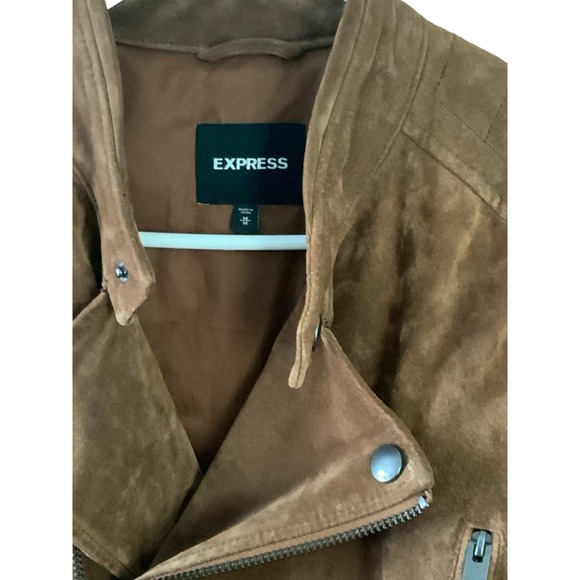 Express Moto/Biker Leather/suade Jacket Size Medium NWT - Picture 4 of 5
